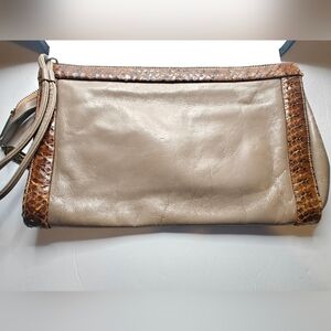 Caprice Leather Vintage Purse  Handbag With Outer Scale Trim